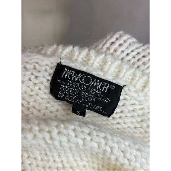 Vintage 1990s Geometric Sweater Funky Abstract Shapes - Picture 4 of 6